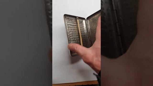 Портсигар СССР 1940 годы . Толстый никелированный металл