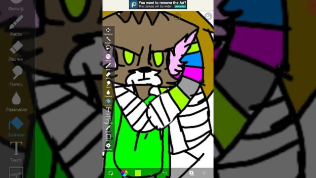 Дорисовала рисунок я и алиса моя кошка