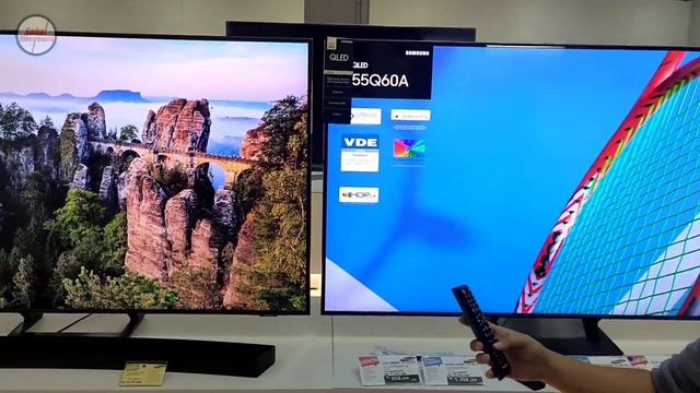 REVIEW SAMSUNG  LED TV SMART AU9000 VS Q60A KEREN MANA YAA