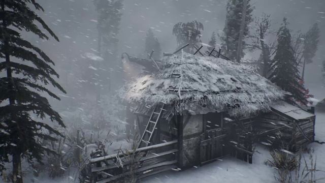 Звуки сильного ветра убаюкивают. Сильная метель в 2025 году и громкий снегопад. Звуки, убаюкивающие