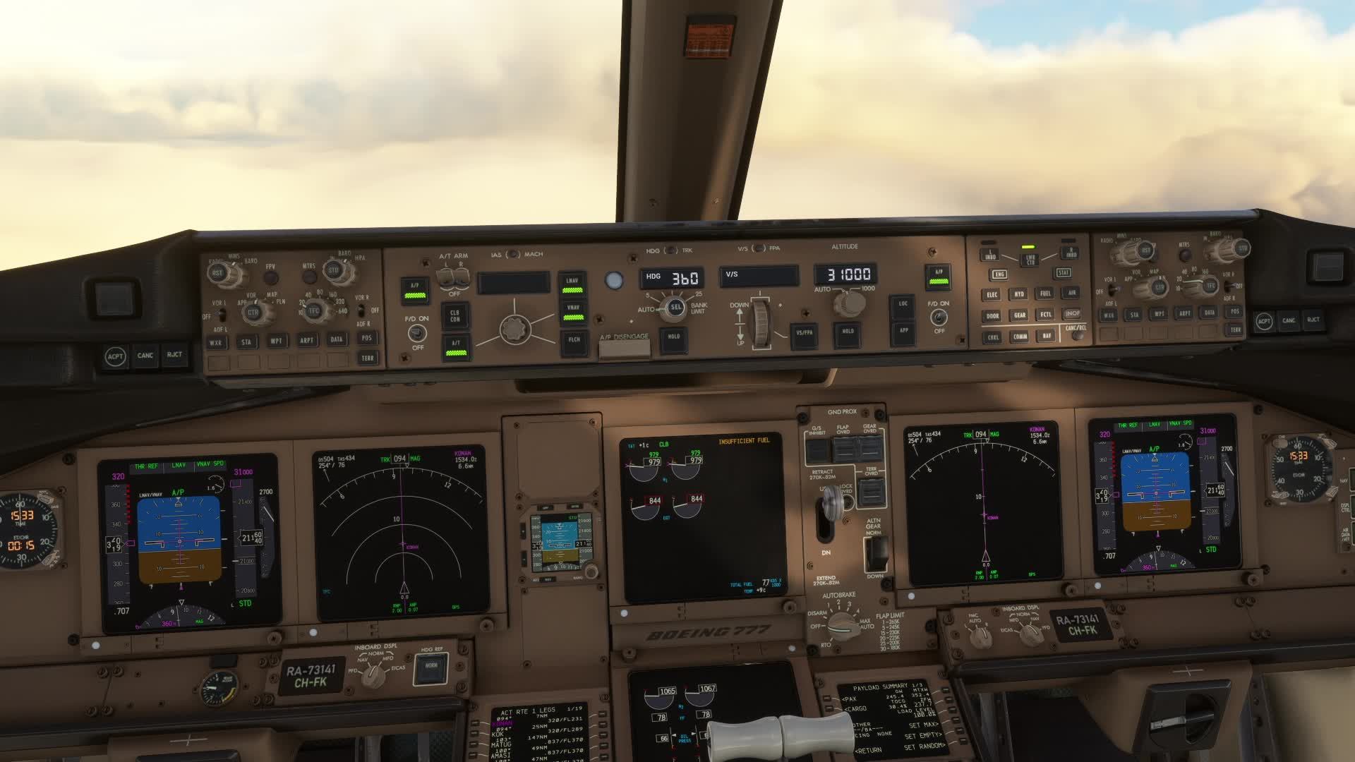 полет на Боинге 777-300ER из Лондона в Пекин