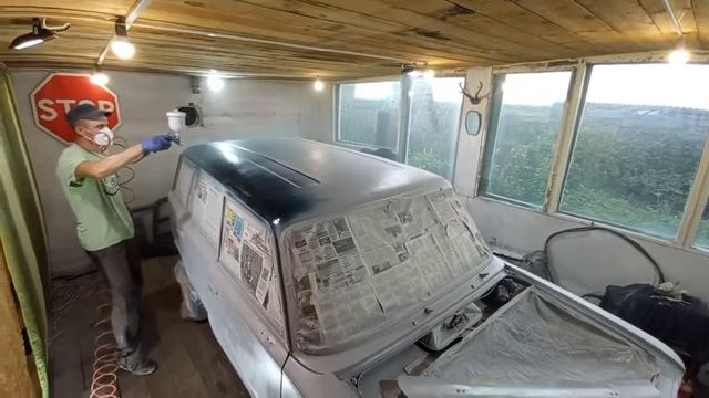 ПОКРАСКА СВОИМИ РУКАМИ ВАЗ ТАЗ 2102  4х4. rybolov 24.