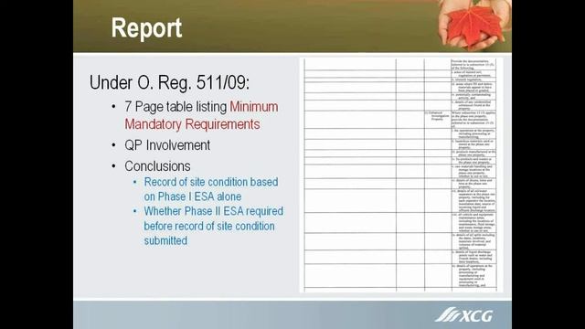 Environmental Site Assessment Presented By XCG Part 2