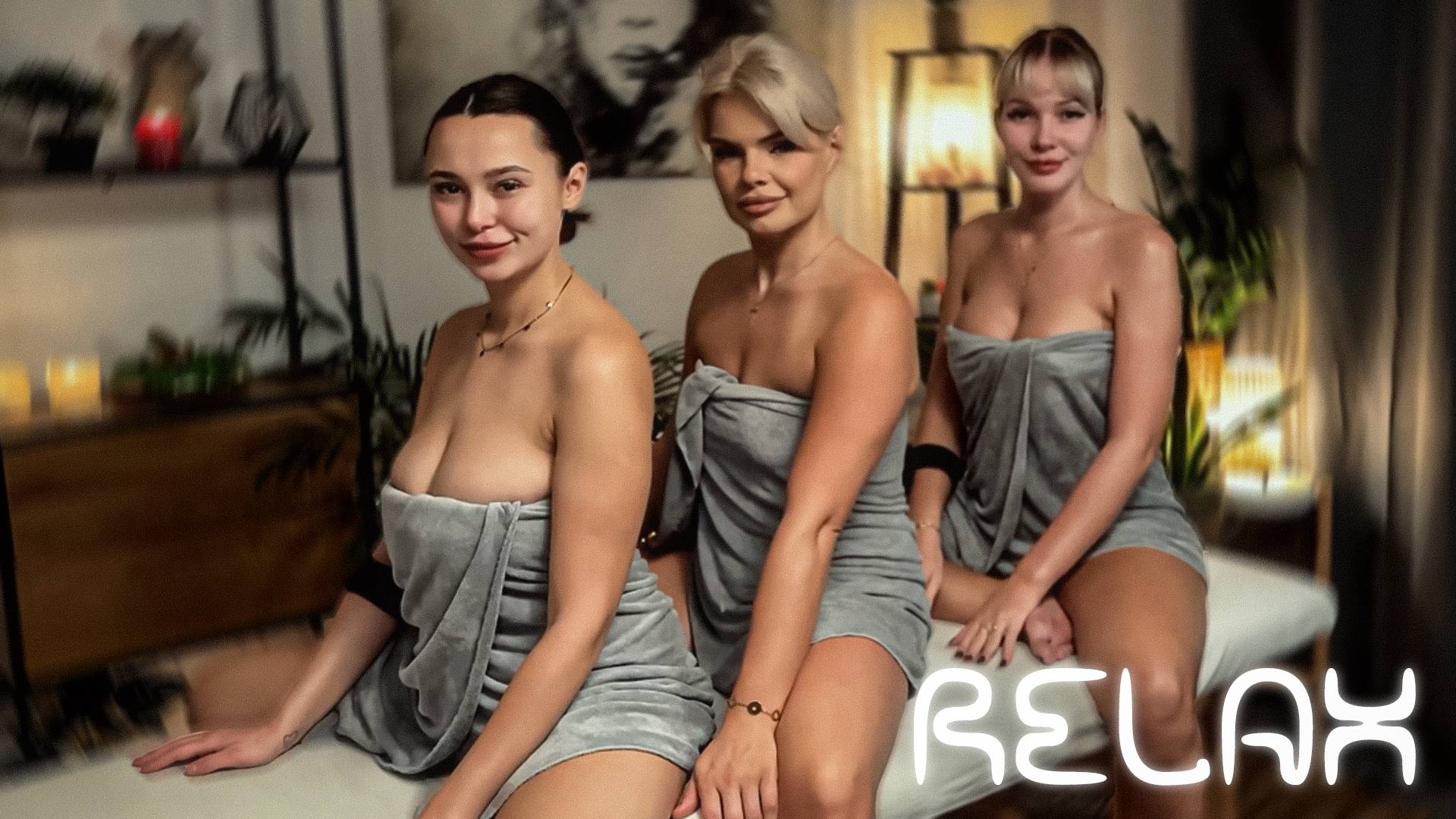 ❀ ASMR ❀ МАССАЖ ПЛЕЧ ОТ ТРЕХ ДЕВУШЕК ОДНОВРЕМЕННО ❀ АСМР ❀