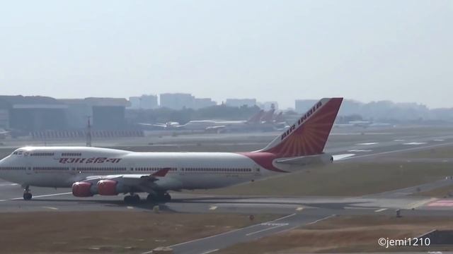Air India Boeing 747 Early Rotation At Mumbai Airport | Plane Spotting At Mumbai Airport | Jemi1210