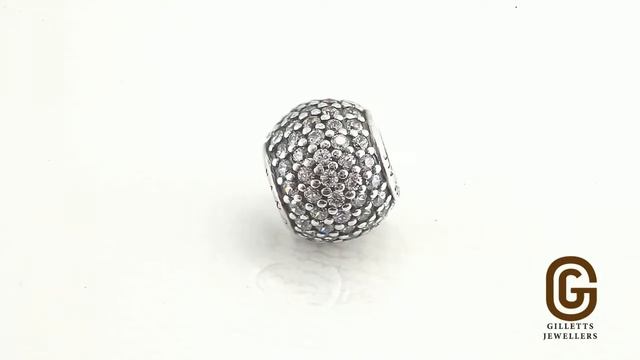 Pandora Abstract Pave CZ Silver Charm - Pandora Code 791051CZ