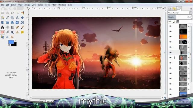Asuka Wallpaper SpeedArt