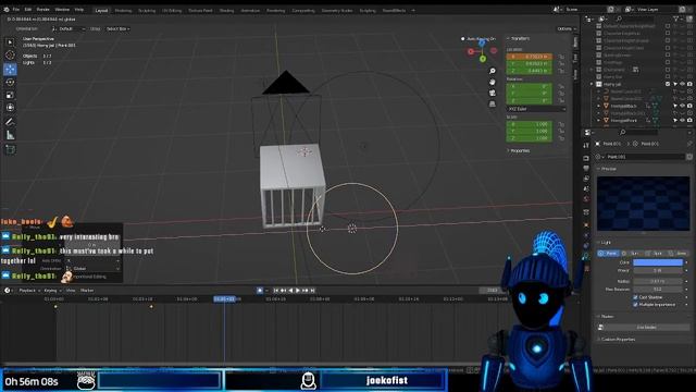Horny Jail Part 5 Neon Animation, Texture, Lighting And Jail Drop Dust Emitter Setup Up...