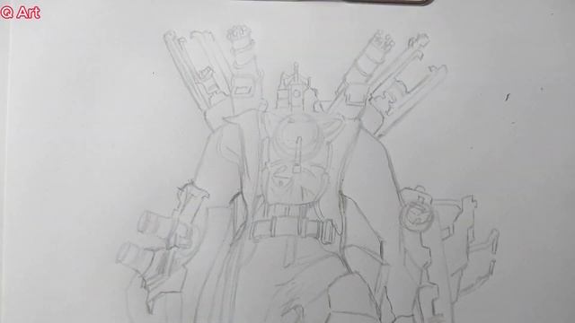 How To Draw New Titan Speaker Man V/s Titan Camera Man  In Skibidi Toilet Multiverse 18 - Q Art