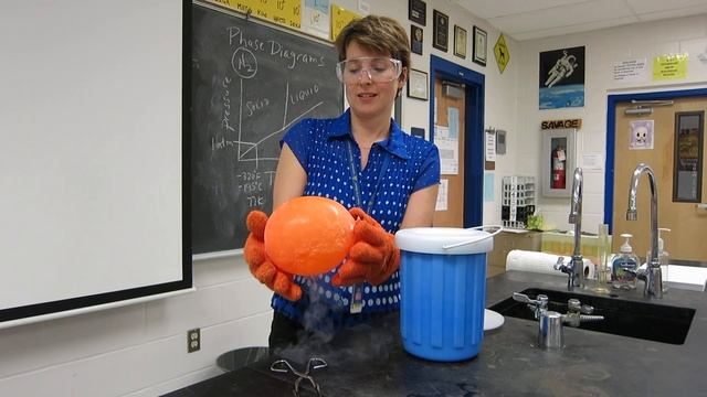 Balloon In Liquid Nitrogen