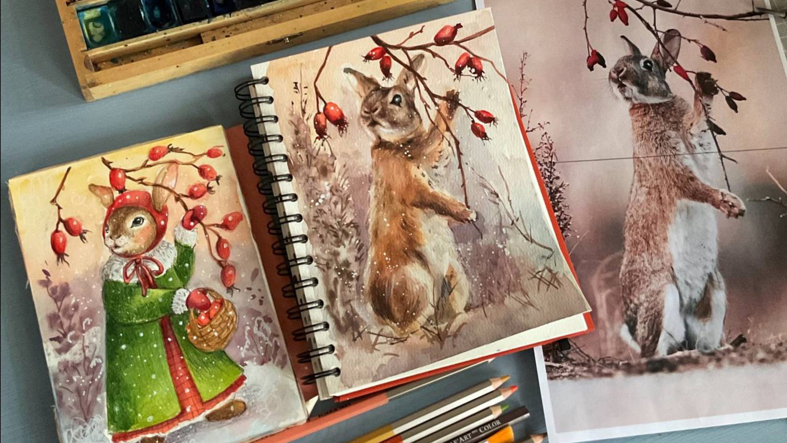 Зимний зайка