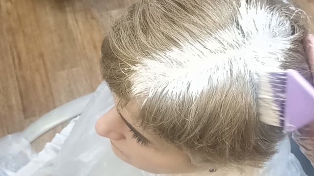 окрашивание седины красителем KEEN #7.0