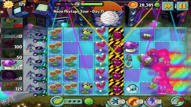 Plants Vs Zombies 2: Neon Mixtape Tour - Day 15 Walkthrough