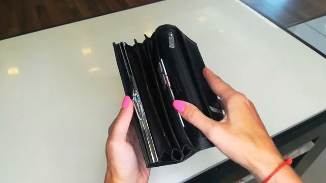 КОШЕЛЕК ЖЕНСКИЙ КОЖАНЫЙ С МОНЕТНИЦЕЙ НА ЗАЩЕЛКЕ KARYA 1016 45