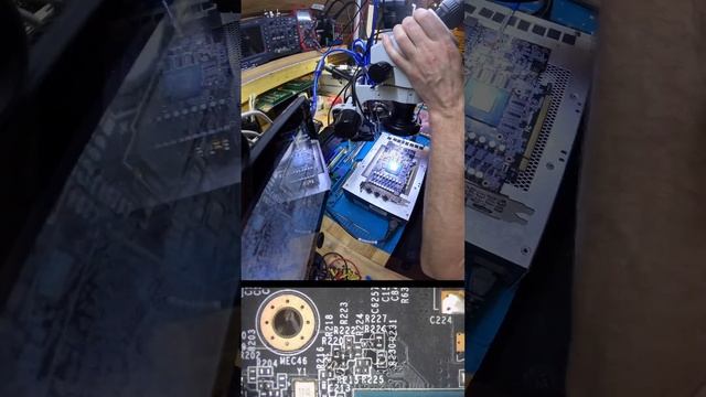 3060Ti замена памяти Hynix X005 на Samsung K4z80325bc-hc16.