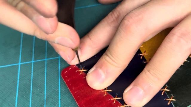 【音ハメ　天国と地獄】パスケース　レザークラフト   Leathercraft