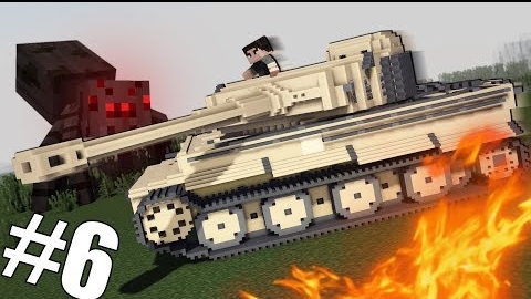 ВРАЖЕСКИЙ ТАНК В МАЙНКРАФТ! BATTLECRAFT #6
