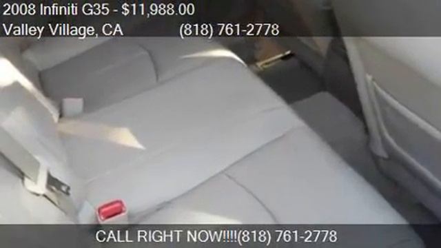 2008 Infiniti G35  For Sale In Valley Village, CA 91601 At B