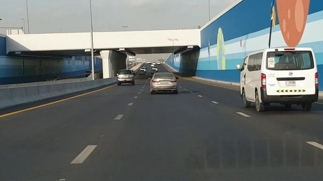 Driving Behind Lexus ES350 | Driving In Dubai