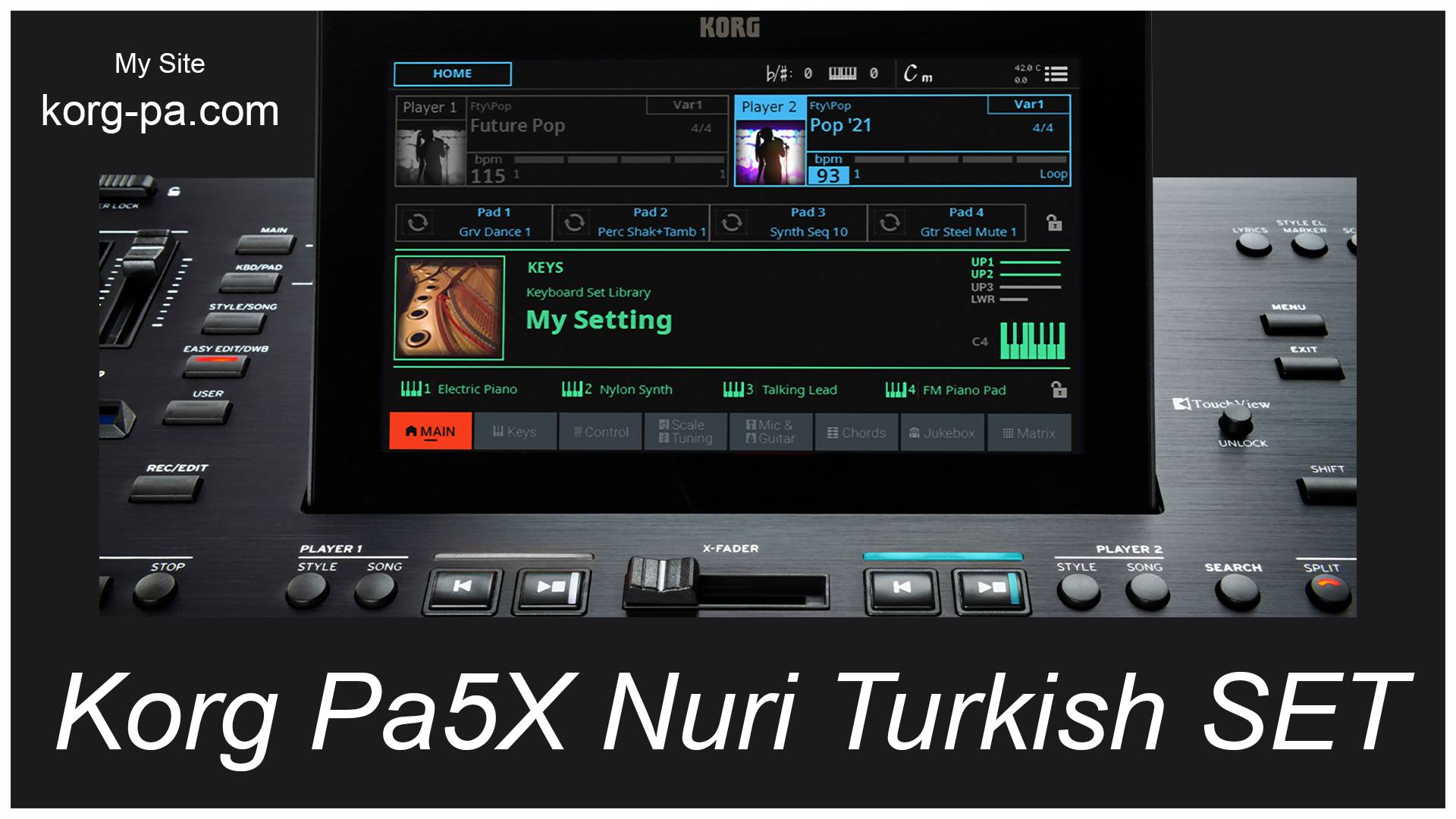 Korg Pa5X Nuri Turkish SET