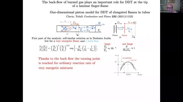 Dynamics of Combustion Waves, Clavin, Day 5