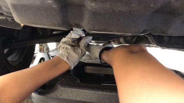 Wife's first ever oil change (Toyota Yaris)