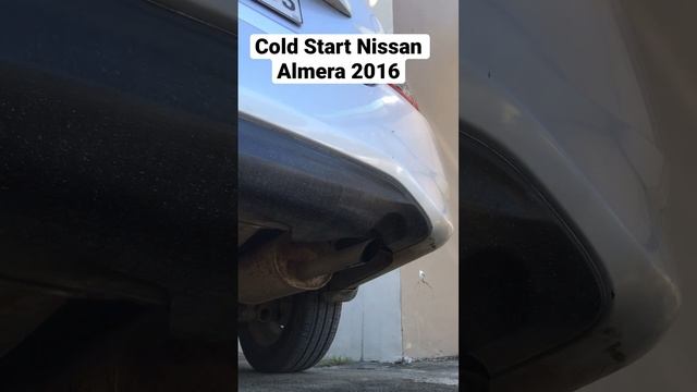 Cold Start Nissan Almera 2016