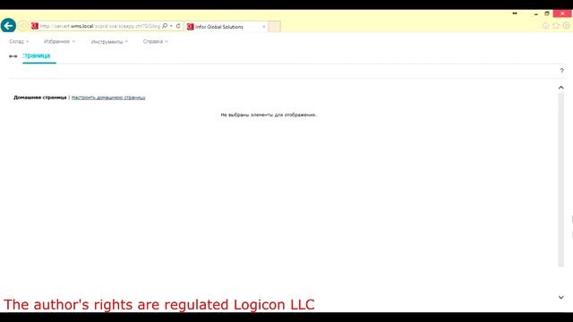 Основы Авторизация и Интерфейс WMS Инфор 10.3.1 _ Base Authorization In The WMS Infor 10.3.1
