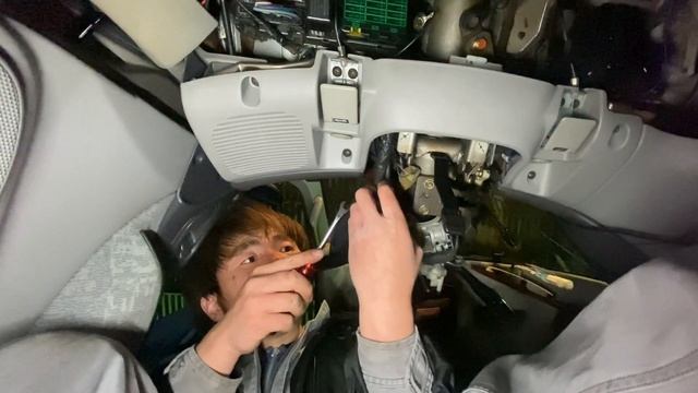 【自動車整備士】PE8W デリカ スペースギア SRS警告灯点灯 DELICA SPACE GEAR スパイラルケーブル交換作業