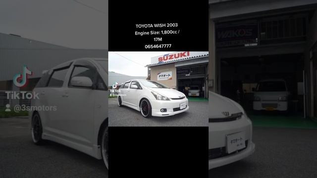 TOYOTA WISH 2003 Engine Size: 1,800cc / 17M