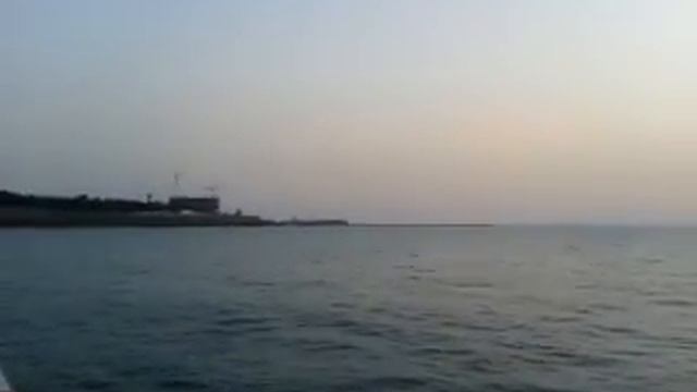 Закат солнца на пароходике в Кадисе.