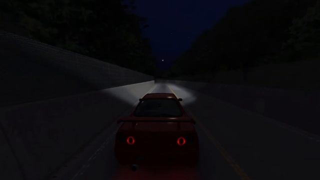Nissan Skyline R34 GT-R Night Cruise | RB26 Sound | Rfactor
