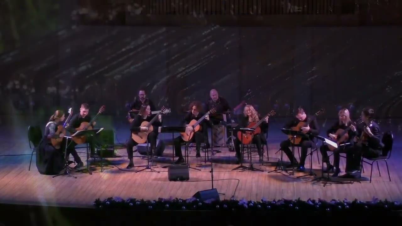 Лео Брауэр. «Кубинский пейзаж с дождем». Октет гитар «Лига»