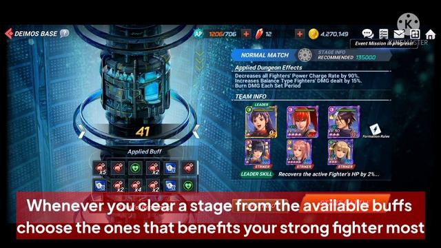 KOFAS Deimos Base Fighter HP Recovery | KOF All Star