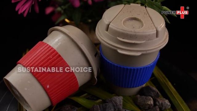 H222 – Bamboo Coffee Mug: Eco Friendly Mug With Flip Top Lid And Anti-Scald Sleeve | Capacity 250 M