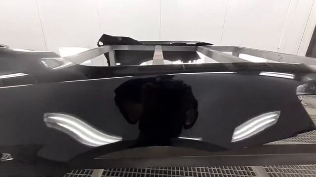 Покраска крыла митсубиси