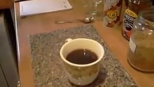 How To Make Perfect Irish Coffee With Irish Whisky, Demerara Sugar, Instant Coffee And Squirty Crea