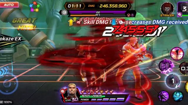 SS M BISON LUNATIC GUILD RAID GAMEPLAY - KOF ALL STAR X STREET FIGHTER V COLLABORATION