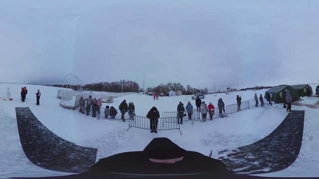 Купание в проруби 2025 Панорамное видео 360