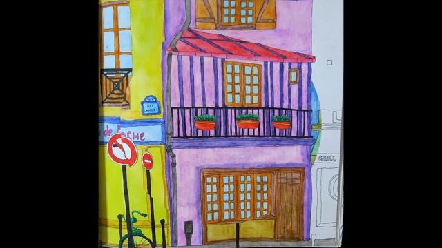 Coloring Book -Secret Paris/раскраска антистресс- секреты Парижа