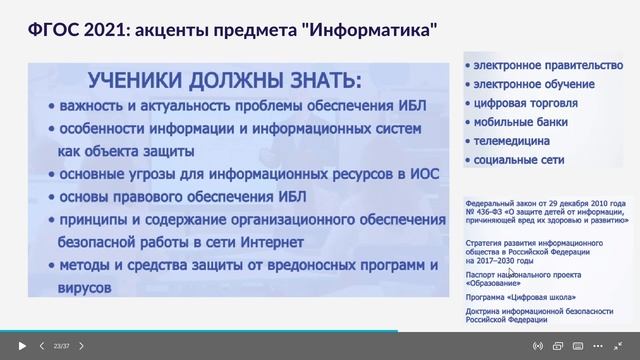 Стартуем с обновлёнными стандартами (заседание ассоциации учителей информатики 12.04.2022)