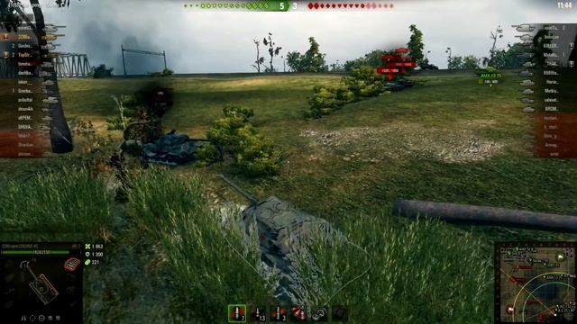 ИС7 танк прорыва!!!! Старичек тащит бой!!!