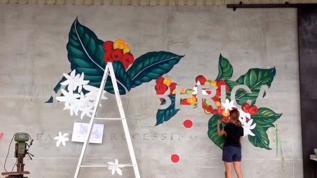 Mural At My Liberica Coffee Processing MillJul 30, 2016