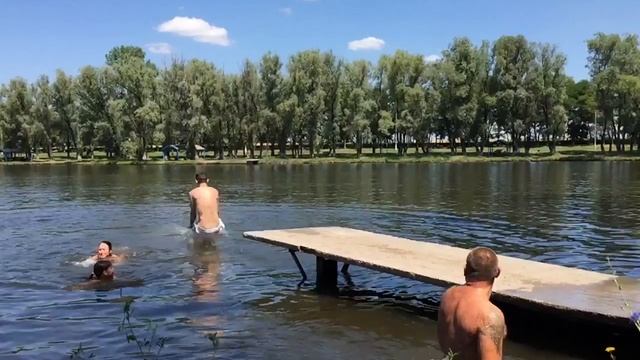 Сальто, Прыжки в воду (slow mo)