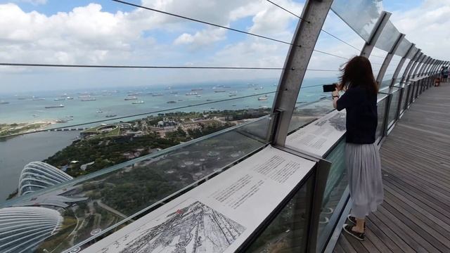 Singapore Marina Bay Sands Skybar Ce La Vi, Skypark, Observation Deck, Singapur Walk 4k
