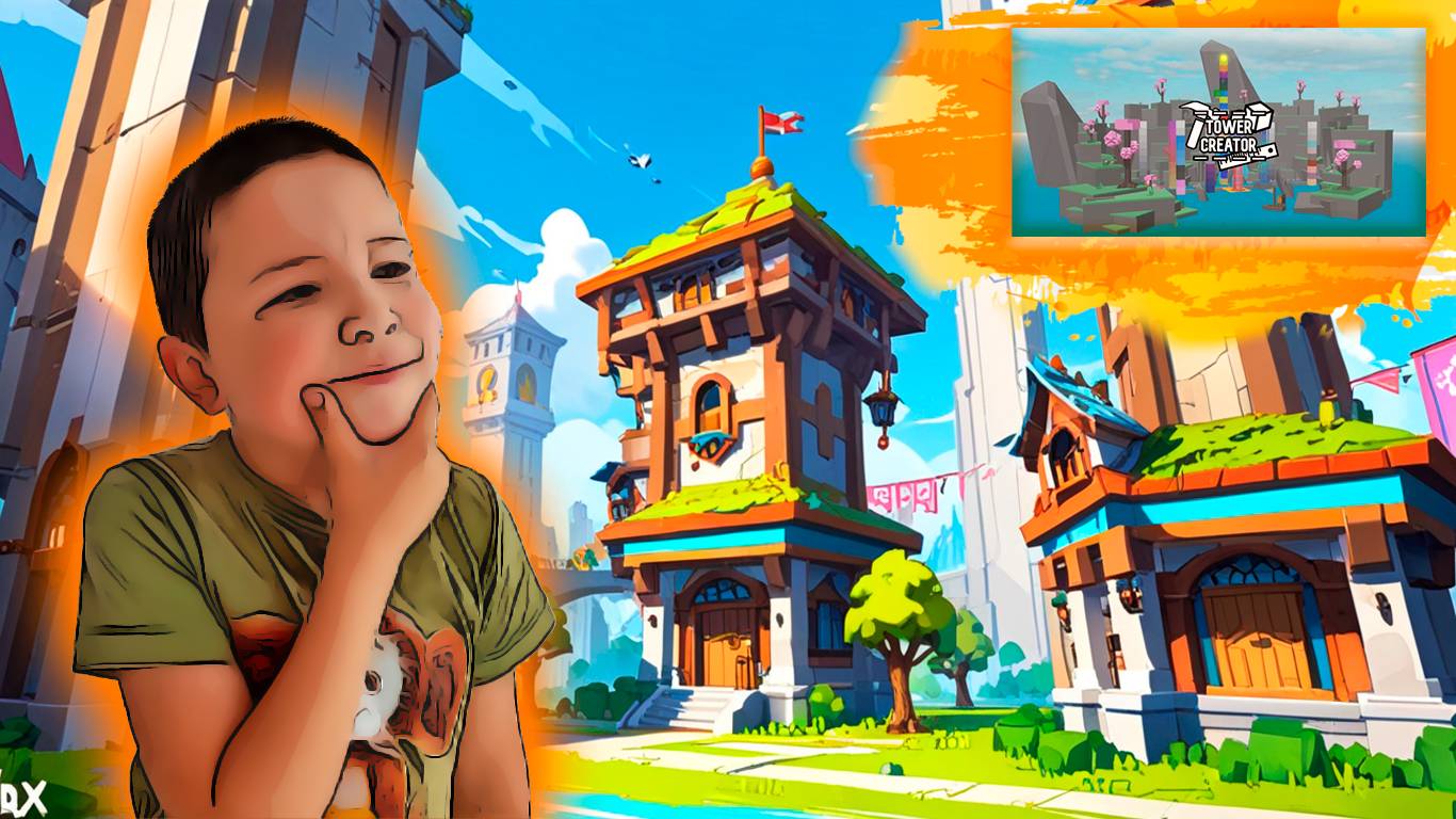 Как построить паркур в Roblox ??? Tower Creator