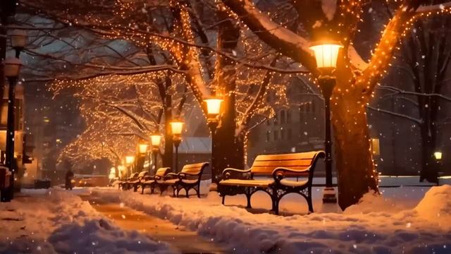 Снежная Зимняя джазовая музыка | Расслабляющий фортепианный джаз для сна | Инструментальная музыка