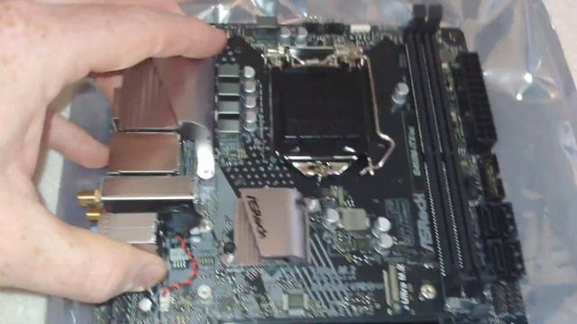 Unboxing AsRock B460m ITX AC motherboard mini ITX for 10th Gen Intel overview of features