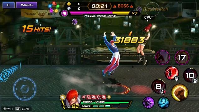 Orochi Iori Vs Orochi Leona - KOF ALL STAR