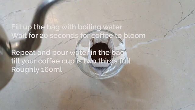My First Drip Coffee Bag Experience
